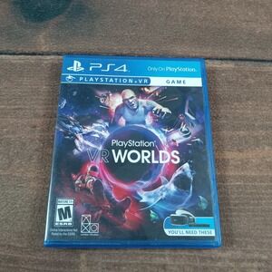 PlayStation VR Worlds PS4 Game Disc and Case